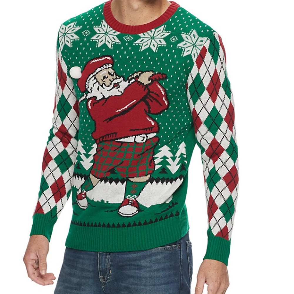 FINAL PRICE ($70 retail) Ugly Christmas Sweater that lights up! SZ S 🆕